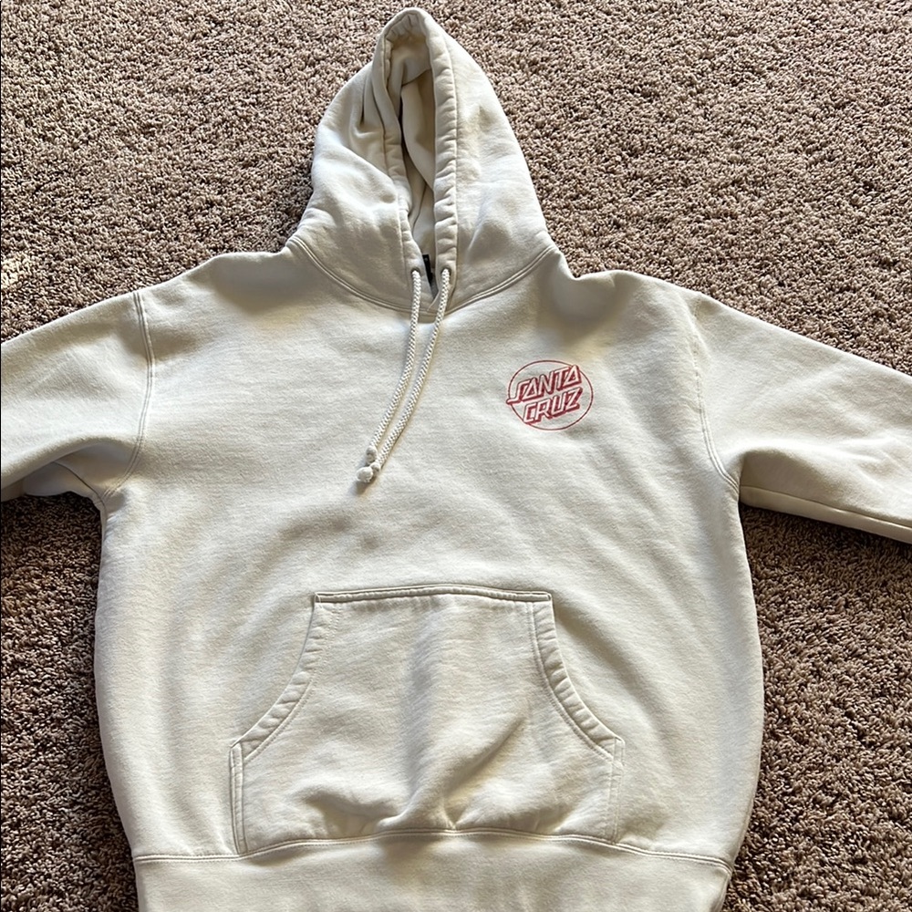 Men's Santa Cruz Cream Hoodie sweatshirt